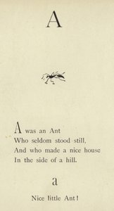 文字A 作： Edward Lear